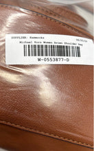 Load image into Gallery viewer, Michael Kors Womens Hamilton Brown Leather Double Handle Charm Satchel Bag