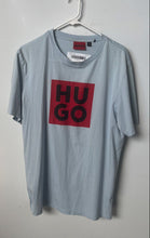 Load image into Gallery viewer, Hugo Boss Mens Light Blue Crew Neck Short Sleeve Pullover T-Shirt Size L