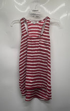 Load image into Gallery viewer, Forever 21 Womens Red White Striped Sleeveless Tank Top Size Medium