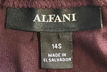 Load image into Gallery viewer, Alfani Womens Wine Flat Front Regular Fit Skinny Leg Ankle Pants Size 14S w/ Tag
