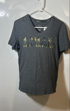Load image into Gallery viewer, Armani Exchange Womens Dark Gray Heather Slim Fit Pullover T-Shirt Size M