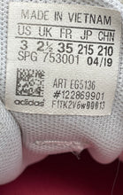 Load image into Gallery viewer, Adidas Girls Grand Court EG5136 White Pink Low Top Lace-Up Sneaker Shoes Size 3