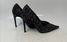 Load image into Gallery viewer, Steve Madden Womens Roz Black Animal Print Pointed Toe Stiletto Pump Heels Sz 5