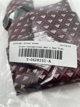 Load image into Gallery viewer, Alvaro Castagnino Mens Red Geometric Print Handmade Adjustable Designer Tie