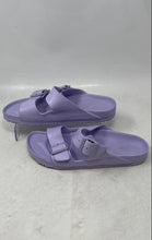 Load image into Gallery viewer, Birkenstock Womens Arizona Purple Open Toe Double Buckles Slide Sandal Sz EUR 39