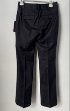 Load image into Gallery viewer, Banana Republic Womens Black Flat Front Straight-Leg Trouser Pants Size 0 W/ Tag