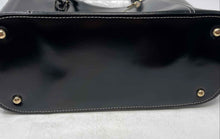 Load image into Gallery viewer, Mcklein Womens Black Leather Inner Pockets Double Handle Shoulder Tote Bag