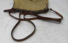 Load image into Gallery viewer, Dooney & Bourke Womens Beige Adjustable Strap Zipper Crossbody Handbag