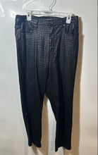 Load image into Gallery viewer, INC International Concepts Womens Black Animal Print Straight Leg Jeans Sz 12/31