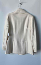 Load image into Gallery viewer, Moda International Womens Cream Long Sleeve Double-Breasted Pea Coat Size M