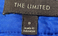 Load image into Gallery viewer, The Limited Womens Royal Blue Back Zip Slit Straight & Pencil Skirt Size 0