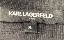Load image into Gallery viewer, Karl Lagerfeld Mens Black Long Sleeve Pockets Full-Zip Track Jacket Size XL
