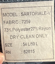 Load image into Gallery viewer, Steve Harvey Mens Gray Pinstripe Long Sleeve Two-Button Blazer Size 54L/50L