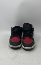 Load image into Gallery viewer, Nike Boys Air Jordan 1 Low 553560-067 Red Black Lace-Up Sneakers Shoes Size 6Y