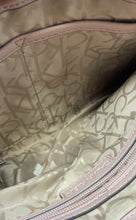Load image into Gallery viewer, Calvin Klein Womens Beige Nude Signature Print Detachable Strap Crossbody Bag