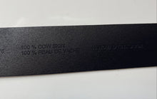 Load image into Gallery viewer, Hugo Boss Mens Giaspo SZ40 Black Leather Adjustable Buckle Dress Belt Size 95-36