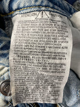 Load image into Gallery viewer, Zara Womens Blue Denim Pockets Raw Hem Straight & Pencil Skirt Size Small