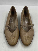 Load image into Gallery viewer, Authentic Salvatore Ferragamo Womens Beige Ballet Flats Size 8 Stained Damaged
