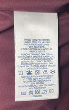 Load image into Gallery viewer, Lands' End Womens Burgundy Long Sleeve Full Zip Pockets Hooded Puffer Coat Sz S