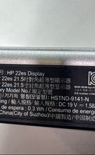 Load image into Gallery viewer, HP 22es Black 21.5 inches Full HD HDMI Ports Computer Monitor Not Tested