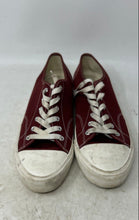 Load image into Gallery viewer, H&M Mens Red White Lace-Up Round Toe Low Top Sneaker Shoes Size 10