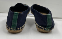 Load image into Gallery viewer, Authentic Tory Burch Womens Navy Blue Slip-On Espadrille Flats Size 10M Worn