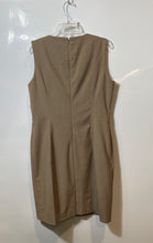 Load image into Gallery viewer, Calvin Klein Womens Brown Sleeveless Round Neck Back Zip Sheath Dress No Size