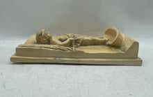 Load image into Gallery viewer, Home Decor Hanging Beige Engraved Ceramic Chalkware Boy Wall Plaque