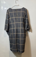 Load image into Gallery viewer, Liz Claiborne Womens Gray Printed 3/4 Sleeve Sheath Dress Size 14