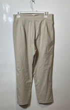 Load image into Gallery viewer, Zara Womens Beige Flat Front Pockets Straight Leg Trouser Pants Size L