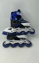 Load image into Gallery viewer, X MBT Kids Blue Black Ratchet Buckle Inline Skates Size S