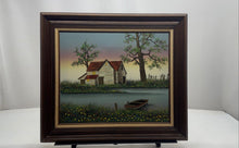 Load image into Gallery viewer, Lakehouse Collectible Framed Landscape Oil Painting By H-Hargrove