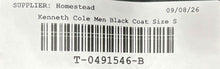 Load image into Gallery viewer, Kenneth Cole Reaction Mens Black Long Sleeve Double-Breasted Pea Coat Size S