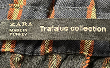 Load image into Gallery viewer, Zara Womens Multicolor Striped Print High Waisted Paperback Ankle Pants Size S