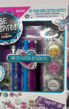 Load image into Gallery viewer, Be Inspired By Cra-Z-Art Glitter Tattoo Artist Set For Age 8+ With Box