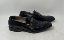 Load image into Gallery viewer, Kenneth Cole Mens Black Leather Square Toe Slip-On Loafer Dress Shoes Size 9.5