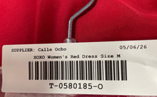 Load image into Gallery viewer, XOXO Womens Red Sleeveless Halter Neck Back Zip A-Line Dress Size M With Tag