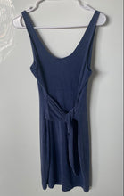 Load image into Gallery viewer, Armani Exchange Womens Blue Scoop Neck Sleeveless Tank Dress Size XS