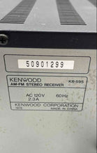 Load image into Gallery viewer, Kenwood KR-595 Black Home Audio Component AM FM Stereo Receiver Not Tested