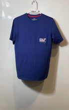Load image into Gallery viewer, Vineyard Vines Womens Blue Cotton Short Sleeve Crew Neck Graphic T-Shirt Size XS