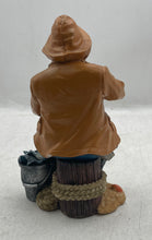 Load image into Gallery viewer, Old Salt Fisherman Decorative Collectible Blue Jacket Bucket Figurine