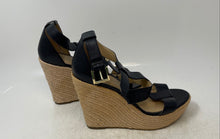 Load image into Gallery viewer, Michael Kors Womens Finley Black Brown Espadrille Platform Sandals Size 8