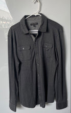 Load image into Gallery viewer, Banana Republic Mens Gray Luxury Touch Long Sleeve Button-Up Shirt Size Medium