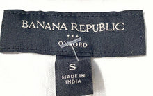 Load image into Gallery viewer, Banana Republic Mens White Cotton Long Sleeve Oxford Button-Up Shirt Size Small