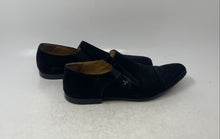 Load image into Gallery viewer, Cesare Paciotti Mens Black Suede Cap Toe Slip-On Loafer Shoes Size 5