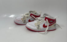 Load image into Gallery viewer, Nike Kids Air Jordan 1 Mid DR6497-116 White Red Beige Sneaker Shoes Size 10C
