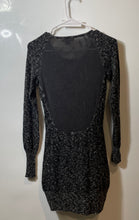 Load image into Gallery viewer, Armani Exchange Womens Gray Heather Long Sleeve Knitted Sweater Dress Size M