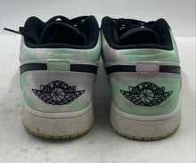 Load image into Gallery viewer, Authentic Nike Mens Jordan 1 Low Black White Green Sneaker Shoes Size 12 Damaged