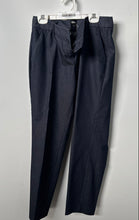 Load image into Gallery viewer, Express Womens Blue Striped Columist Flat Front Pockets Dress Pants Size 4R