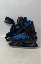 Load image into Gallery viewer, Softmax Kids Black Ratchet Buckle Beginners Downhill Ice-Skates Size 13Y